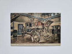 Vykort VERSAILLES, Le Trianon. Voiture du Sacre