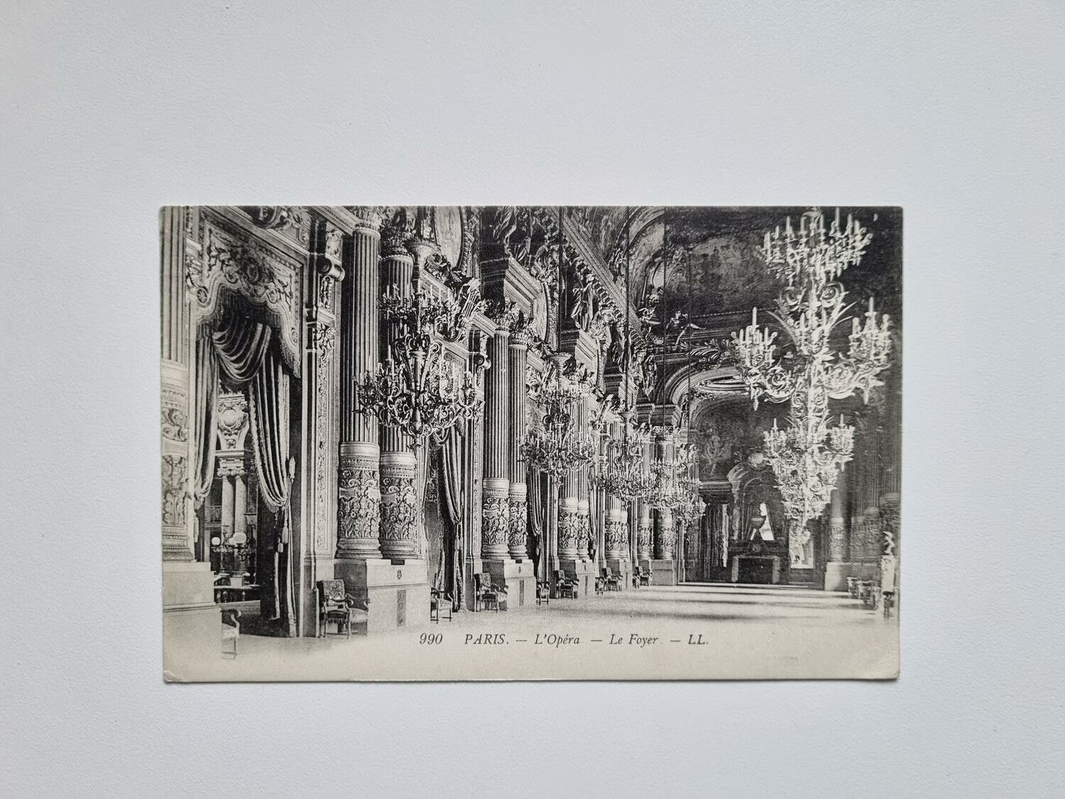 Vykort PARIS. L'Opéra Le Foyer