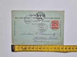 Vykort Souvenir de Genève, 1898