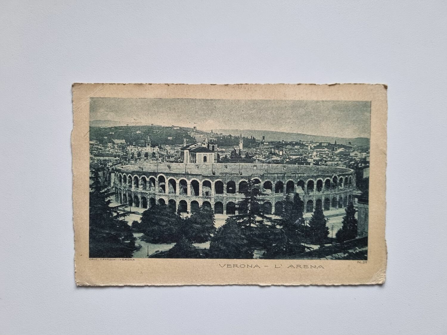 Vykort Italien, Arena di Verona, 1922