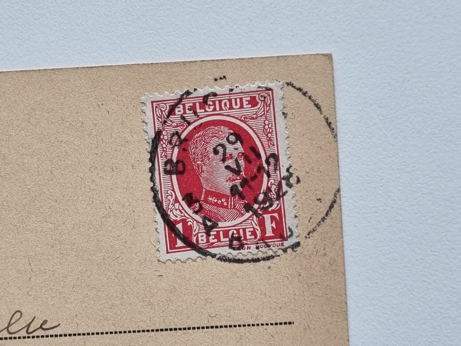 Vykort Belgium Brugge. Groene rei