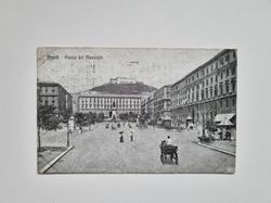 Vykort Napoli Piazza del Municipio, 1924