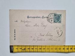 Vykort Gruss v. d. Semmeringbahn. Ruine Klamm, 1902