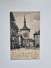 Vykort Clock Tower, Bern