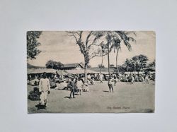 Vykort Indien, City Market, Poona, 1914