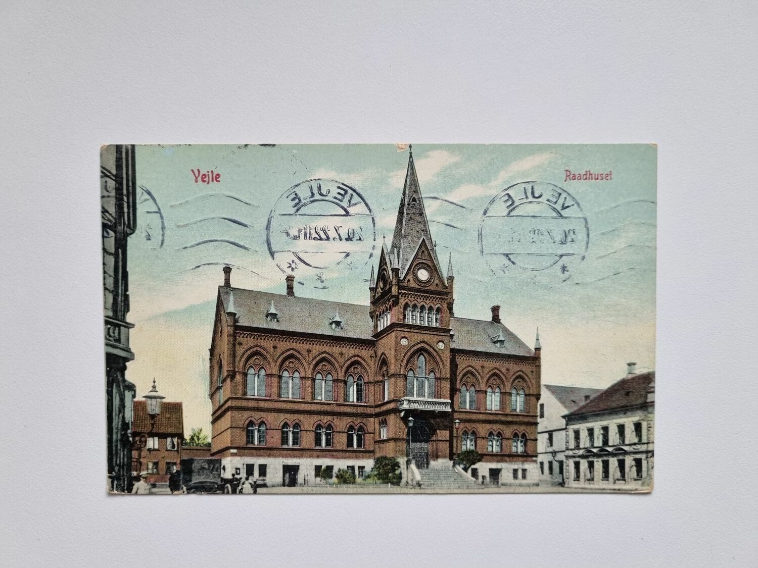 Vykort Danmark, Vejle Raadhuset, 1922