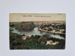 Vykort Frankrike, BRY-sur-MARNE. Vue prise du sommet des Coteaux, 1912