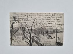 Vykort Danmark, Köpenhamn Fredensbro 1907