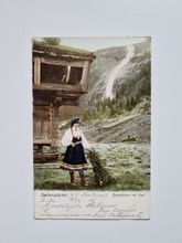 Vykort Norge, Sætersdalen. Reiarfossen ved Ose, 1903