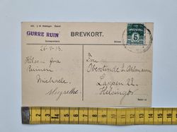 Vykort Danmark. Det gamle Gurre Slot, 1913