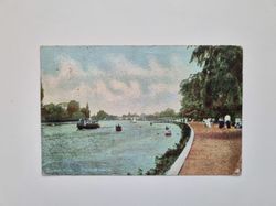 Vykort England. SURBITON, PROMENADE 1905
