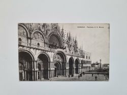 Vykort VENEZIA Facciata di S. Marco, 1923