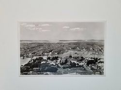 Vykort MARSTRAND Utsikt från Carlstens fästning, 1949