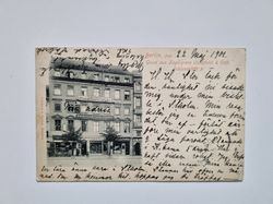 Vykort Tyskland. Berlin, 1901. Gruss aus Lagergrens Conditorei & Café