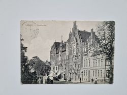 Vykort Tyskland. Lübeck Stadthallen 1913