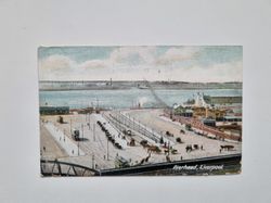 Vykort Pierhead, Liverpool 1912