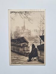 Vykort Frankrike. The Oldest Book-dealer