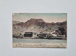 Vykort Yemen, Aden. Steamer Point Landing Pier