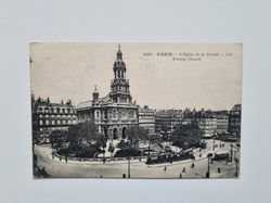 Vykort PARIS, Sainte-Trinité 1923