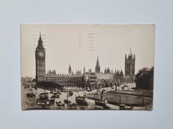 Vykort London Clock Tower and House Of Parliament, 1934