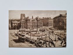 Vykort Bradford, Forster Square, 1925
