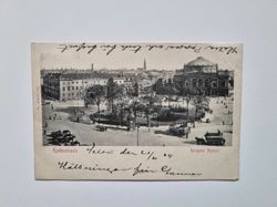 Vykort Köpenhamn. Kongens Nytorv, 1904