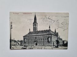Vykort Danmark, Köpenhamn. Raadhuset