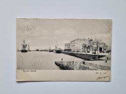 Vykort Hamnen, Malmö 1905