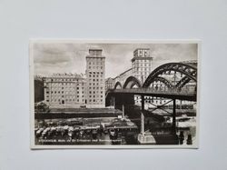 Vykort STOCKHOLM. Motiv vid S:t Eriksbron med Norrbackagatan, 1929