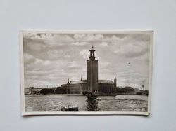 Vykort Stockholm, Stadshuset, 1938