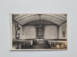 Vykort Tibro, Kyrkan, interiör