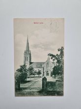 Vykort Wallsjö kyrka.