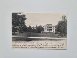 Vykort Villor i Ronneby brunnspark, 1904