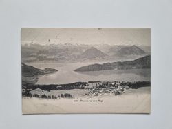 Vykort Panorama vom Rigi, 1909
