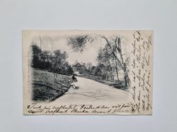 Vykort Borås, Stadsparken 1901