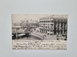 Vykort Stockholm Centralpalatset, 1902