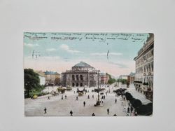 Vykort Köpenhamn, folkliv. Kongens Nytorv 1909