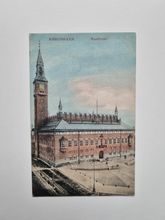 Vykort Köpenhamn. Raadhuset, 1909