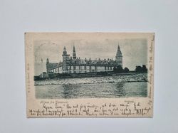 Vykort Danmark. Kronoborg Slott, 1902