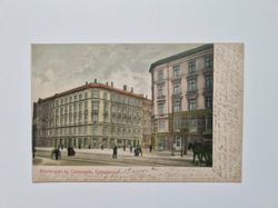Vykort Köpenhamn. Østerbrogade og Clasensgade, 1905