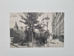 Vykort København. Fra Raadhushaven, 1906