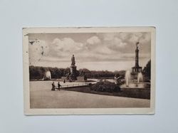 Vykort Berlin, Bismarck-Denkmal u. Sieges-Säule, 1910