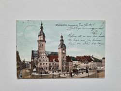 Vykort Tyskland. Chemnitz, Hauptmarkt 1905