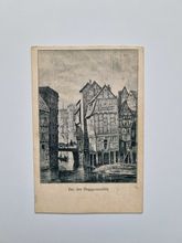 Vykort Bei der Poggenmühle, 1914. Tyskland