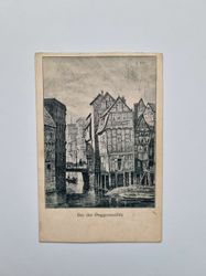 Vykort Bei der Poggenmühle, 1914. Tyskland