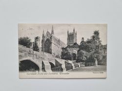 Vykort Esplanade Ruins and Cathedral, Worcester, 1904
