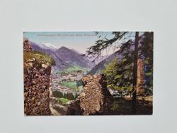 Vykort Salzkammergut. Bad Ischl und Ruine Wildenstein