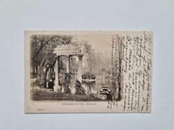 Vykort Frankrike. Colonnade du Parc Monceau, 1903