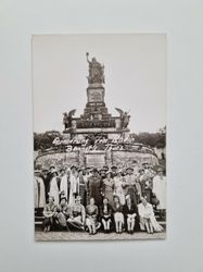 Vykort Gruppfoto, Rhein Tyskland