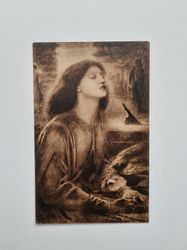 Vykort Beata Beatrice by D.G. Rossetti